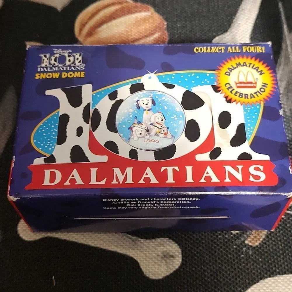 Disney 1996 McDonald’s 101 Dalmatians Snow Dome Ornament - Vintage Collectable